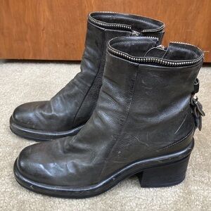 A.S.98 Gray Ankle Boots EU37 US7
